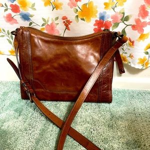 Excellent worn leather Frye Melissa Crossbody